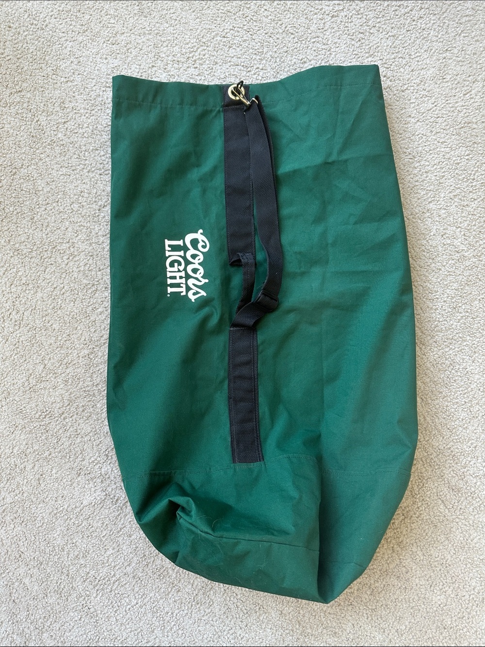 Coors Light Green Large Canvas Duffle